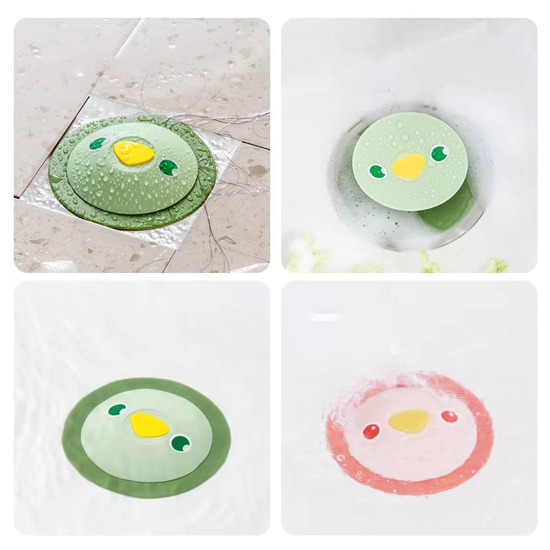 Universal Drain Cover Stopper, Silicone Anti-Odor Drain Seal Effective Pest and Odor Blocker for Bathroom Sink &Shower,